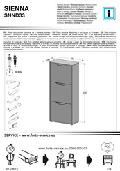 Forte SIENNA SNND33 Montageanleitung