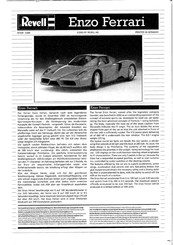 REVELL Enzo Ferrari Bedienungsanleitung