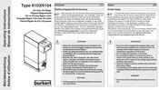 bürkert 6104 Betriebsanleitung