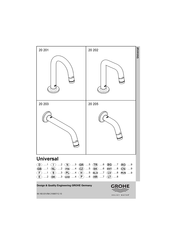 Grohe Universal series Montageanleitung