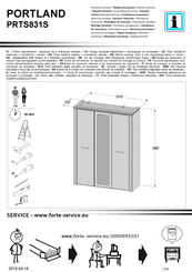 Forte PORTLAND PRTS831S Montageanleitung