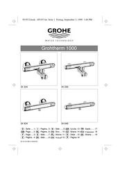 Grohe Grohtherm 1000 series Montageanleitung
