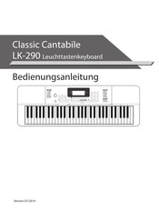 Classic Cantabile LK-290 Bedienungsanleitung