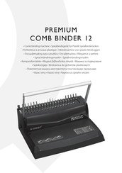 Q-Connect PREMIUM COMB BINDER 12 Bedienungsanleitung