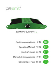 pro-emit sunflow Bedienungsanleitung