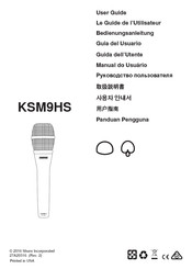 Shure KSM9 Bedienungsanleitung