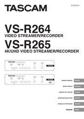 Tascam VS-R265 Bedienungsanleitung