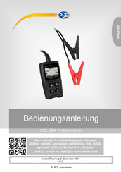 Pce Instruments PCE-CBA 10 Bedienungsanleitung