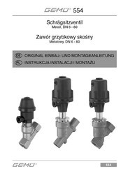 Gemü 554 Original Einbau- Und Montageanleitung