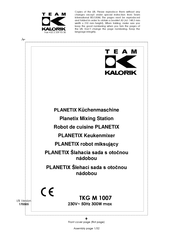 Team Kalorik PLANETIX TKG M 1007 Gebrauchsanleitung