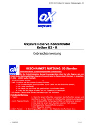 oxycure Kröber O2 - R Gebrauchsanweisung