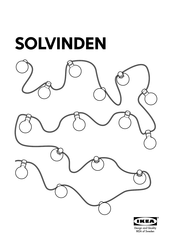 IKEA SOLVINDEN Bedienungsanleitung
