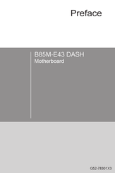 MSI B85M-E43 DASH Bedienungsanleitung