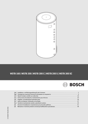 Bosch WSTB 300 C Installations- Und Wartungsanleitung Für Den Fachmann
