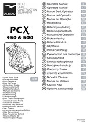 Altrad PCX 500 Bedienungshandbuch