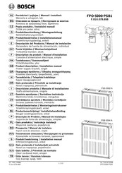 Bosch FPO-5000-PSB1 Produktbeschreibung / Montageanleitung