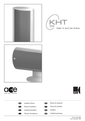 KEF ACE KHT 9000 Installationshandbuch