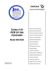Varian Turbo-V 81 PCB 24 Vdc Bedienungshandbuch
