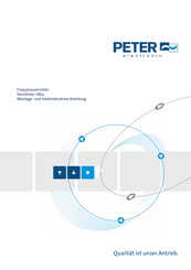 Peter Electronic VersiDrive i MS3 Montage- Und Inbetriebnahme Anleitung