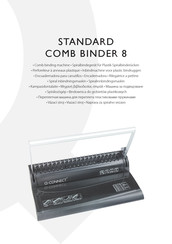 Q-Connect STANDARD COMB BINDER 8 Bedienungsanleitung