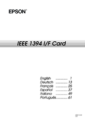Epson IEEE 1394 Handbuch