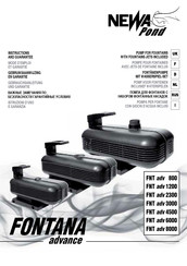 Newa Pond FONTANA advance series Gebrauchsanleitung Und Garantie