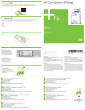 HP Color LaserJet 4730mfp Inbetriebnahme