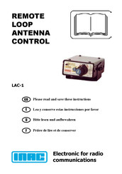 INAC LAC-1 Gebrauchs- Und Montageanweisung