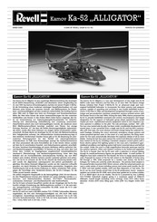 Revell Kamov Ka-52 ALLIGATOR Bedienungsanleitung