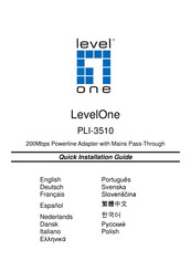 Levelone PLI-3510 Bedienungsanleitung