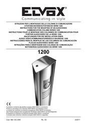 Elvox 12C7 Anleitungen Für Die Installation