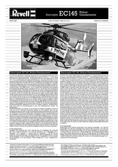 REVELL Eurocopter EC145 Police/
Gendarmerie Bedienungsanleitung