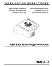 CHIEF RSM Elite Series Installationsanleitung