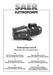 SAER Elettropompe M 500 Betriebs- Und Wartungsanleitung