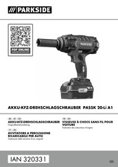 Parkside PASSK 20-Li A1 Originalbetriebsanleitung