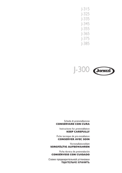 Jacuzzi J-300 Serie Vorinstallationsblatt