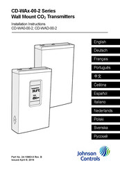 Johnson Controls CD-WA0-00-2 Installationsanleitung