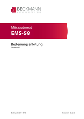 Beckmann EMS-58 Bedienungsanleitung
