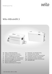 Wilo Wilo-HiDrainlift 3-35 Einbau- Und Betriebsanleitung