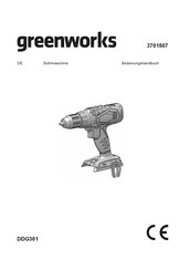GreenWorks DDG301 Bedienungshandbuch