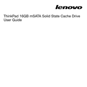 Lenovo ThinkPad 16GB mSATA Solid State Cache Drive Bedienungsanleitung