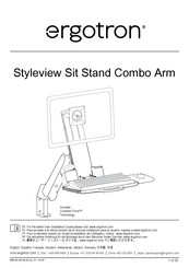 Ergotron StyleView Sit Stand Combo Arm Bedienungsanleitung