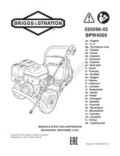 Briggs & Stratton BPW4000 Bedienungsanleitung