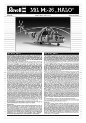 REVELL MiL Mi-26 HALO Bedienungsanleitung