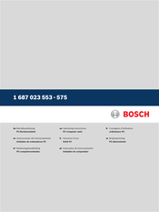 Bosch 1 687 023 556 Betriebsanleitung
