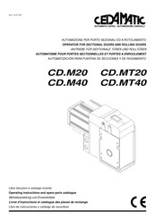 cedamatic CD.M40 Betriebsanleitung Und Ersatzteilliste