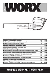 Worx WG547E Originalbetriebsanleitung