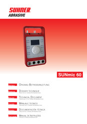 SUHNER ABRASIVE SUNmic 60 Originalbetriebsanleitung