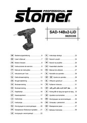 Stomer Professional SAD-14Bx2-LiD Bedienungsanleitung