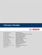 Bosch TTM 2104 Originalbetriebsanleitung